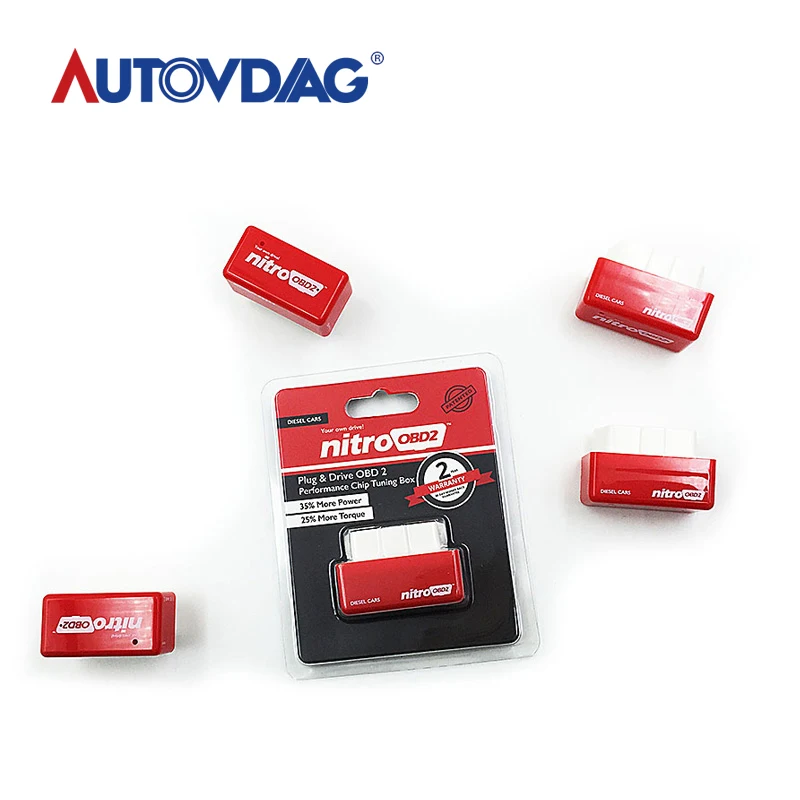 Акционная цена для Red Nitro OBD2 дизельный автомобиль чип тюнинг коробка штекер и