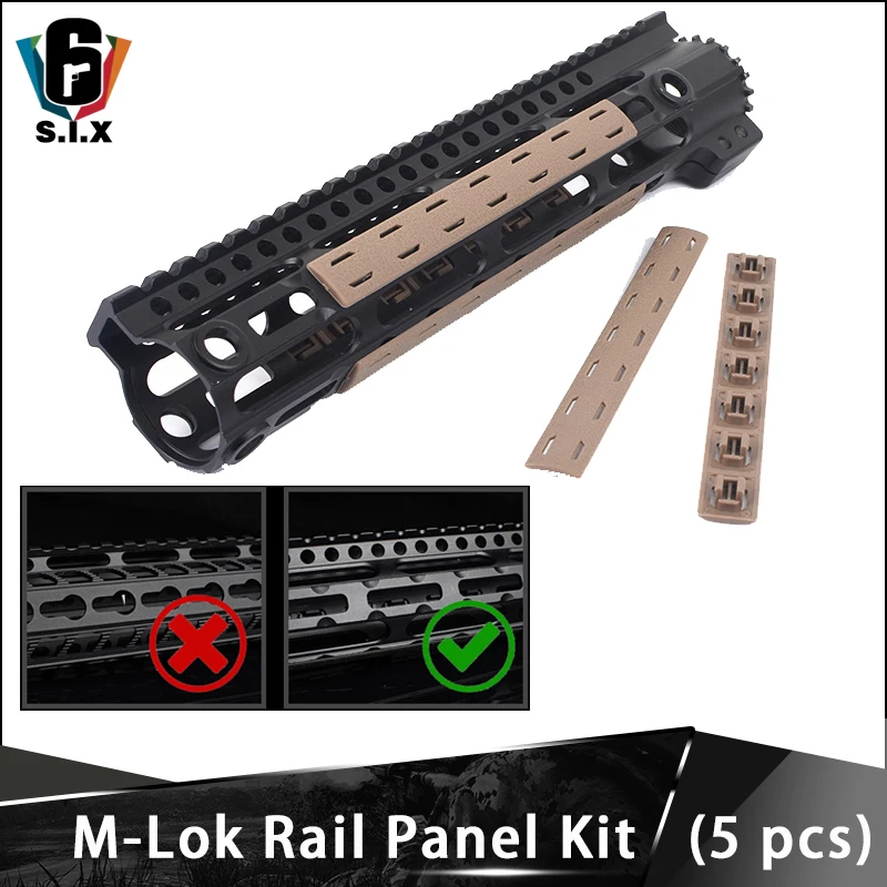 Набор тактических BCM M-Lok Rail Panel для M-lok Handguard Picatinny Cover 5 шт./компл. | Спорт и