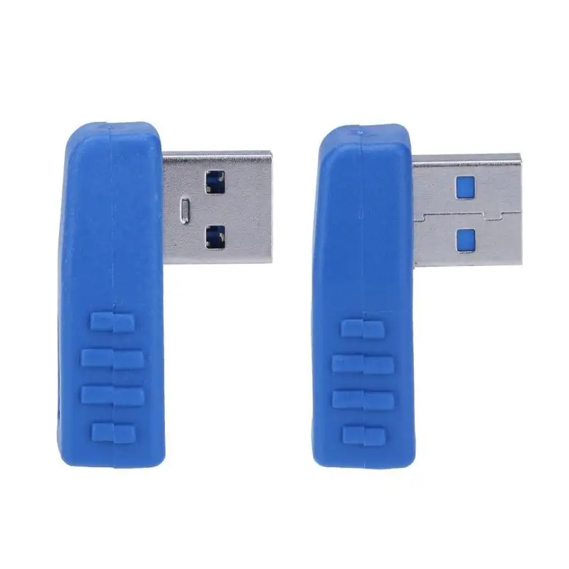 90 градусов USB3.0 мужчина к переходник с внутренней резьбой провод соединитель