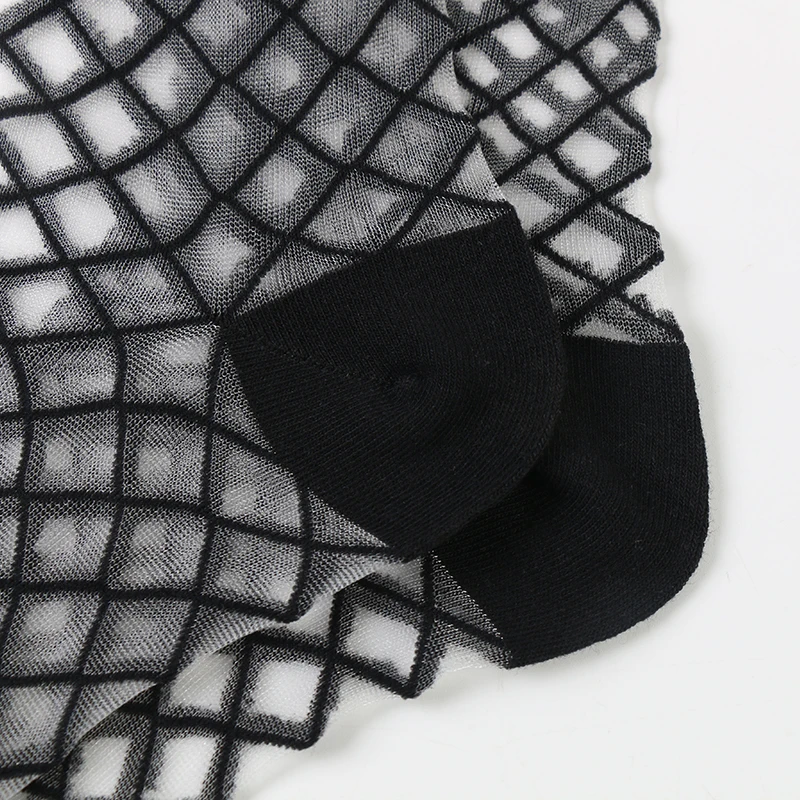 Женские хипстерские короткие носки DONG AI белые тонкие прозрачные до щиколотки в