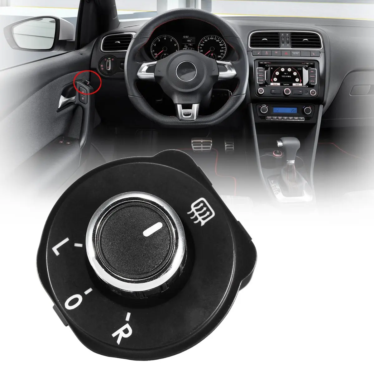 6RD959565B Автомобильное зеркало заднего вида кнопка регулировки для VW Volkswagen Polo 6R 2011