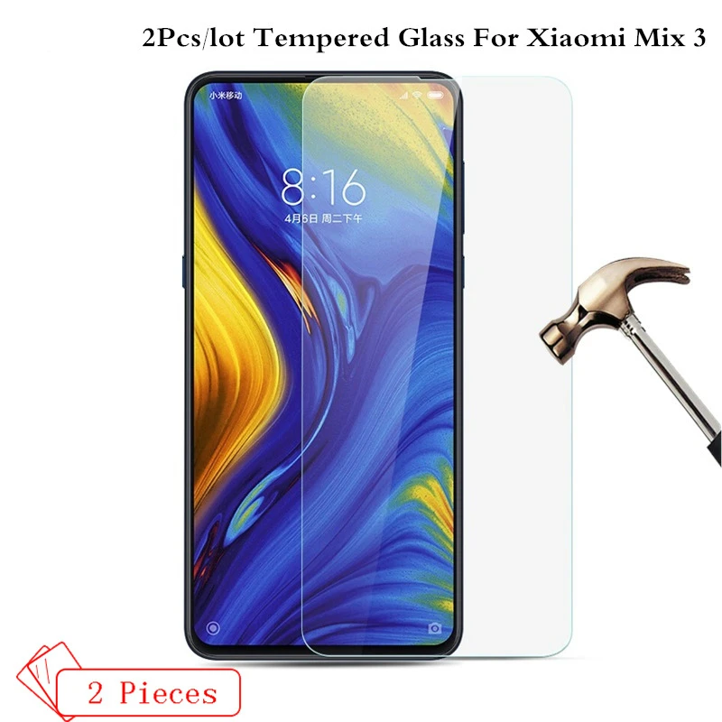 2 шт в партии закаленное стекло для оригинального Xiaomi mi x 3 Мобильный телефон 6 39