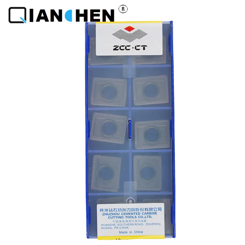 

Оригинальный ZCCCT 10 шт Высокое качество Высокая производительность высокая прочность CNC промышленности APKT150412-PM YBG302 карбидные вставки
