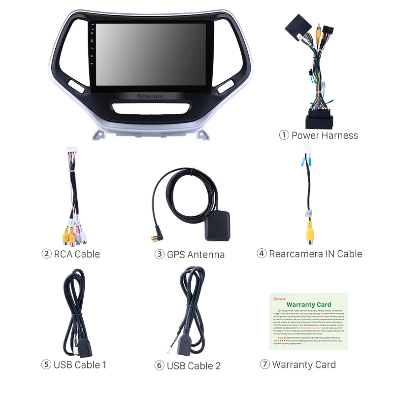 Seicane 2Din Android 8 1 10 1-дюймовый автомобильный радиоприемник GPS Bluetooth четырехъядерный