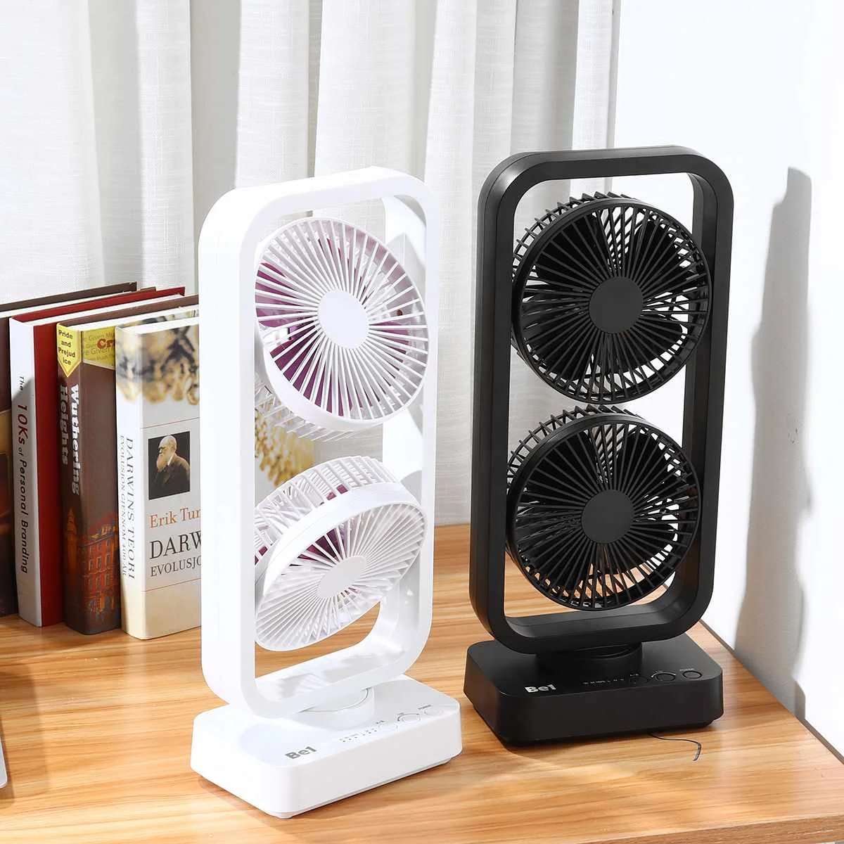 Портативный USB Электрический двойной башенный вентилятор с лопастью