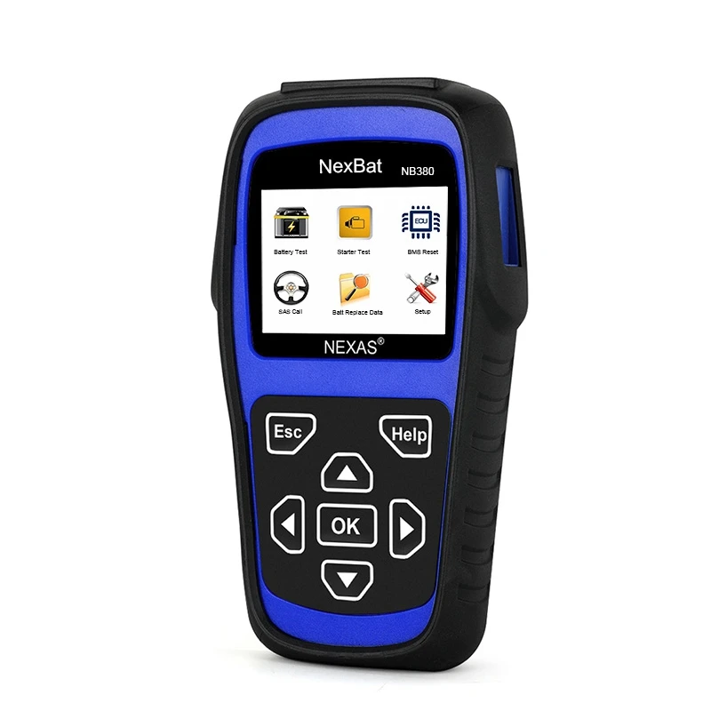 NEXAS 2018 Новый NB380 12V/24V Батарея тестер стартер для зарядки и Системы сканирующий
