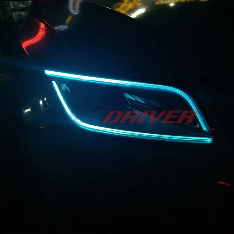 Icedriver для AUDI Q5 SQ5 DRL RGB многоцветные светодиодные панели 2013-2017 дневные ходовые огни