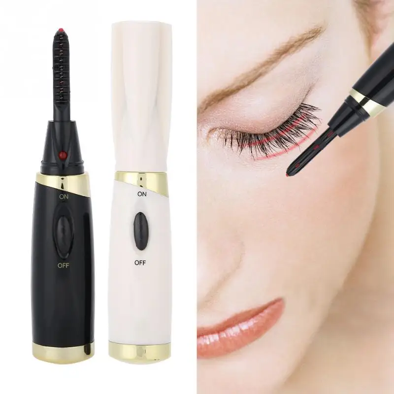 

Mini Electric Eyelash Curler Mascara Curling Long Lasting Heated Eye Lashes Applicator