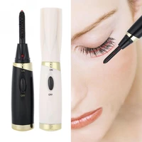 mini electric eyelash curler mascara curling long lasting heated eye lashes applicator