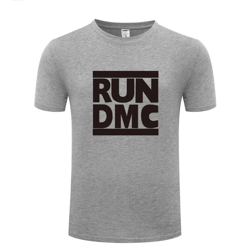 RUN DMC Rock Music Hip Hop Men's T-Shirt T Shirt Men 2018 New Short Sleeve O Neck Cotton Casual Top Tee | Мужская одежда