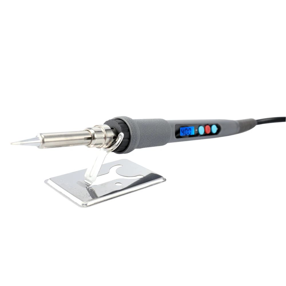 60W ЖК-цифровой электрический паяльник с внутренним нагревом, регулируемым цифровым терморегулятором, без свинца, 110В/200В, ЕС/США плагин.