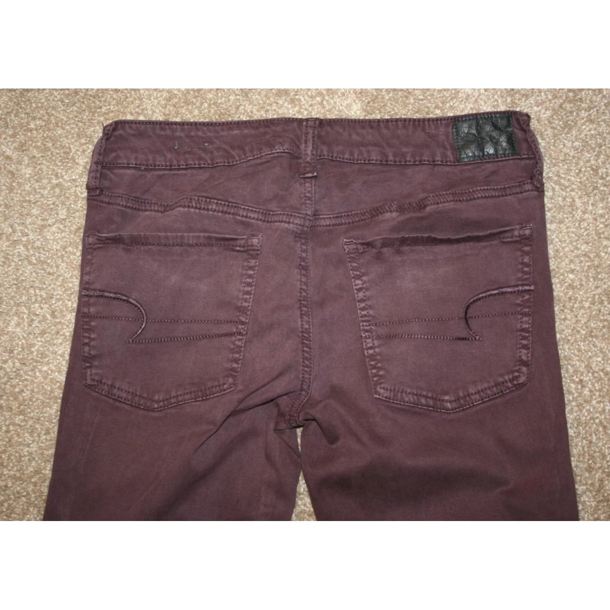 AMERICAN EAGLE Jeans 6 Jegging 28 x 1/2 Super Stretch Dark Purple |