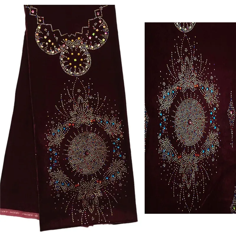 Распродажа! Загадочный узор с разноцветными камнями и бусинами бархатное