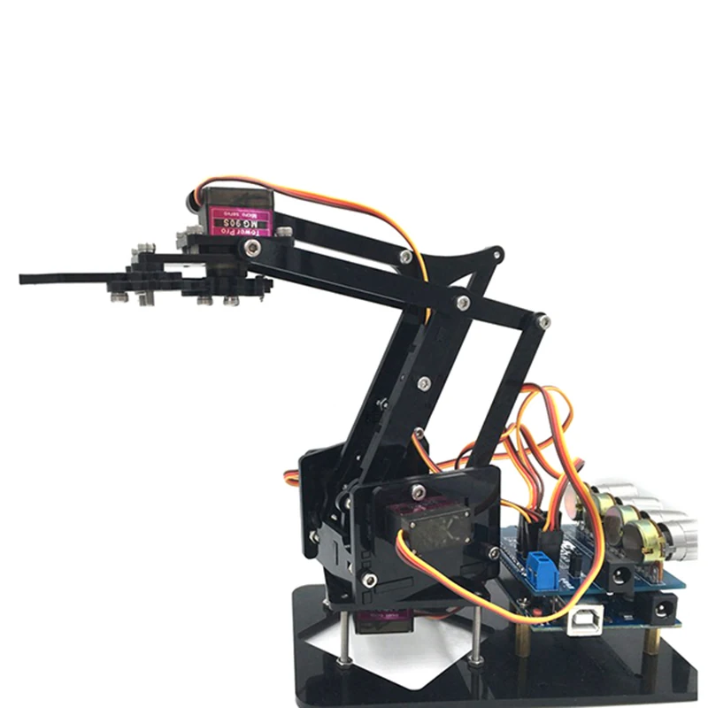 Новейший DIY 4DOF Robot Arm 4 вращающаяся механическая рука робота с rduino R3 шт. сервопривод