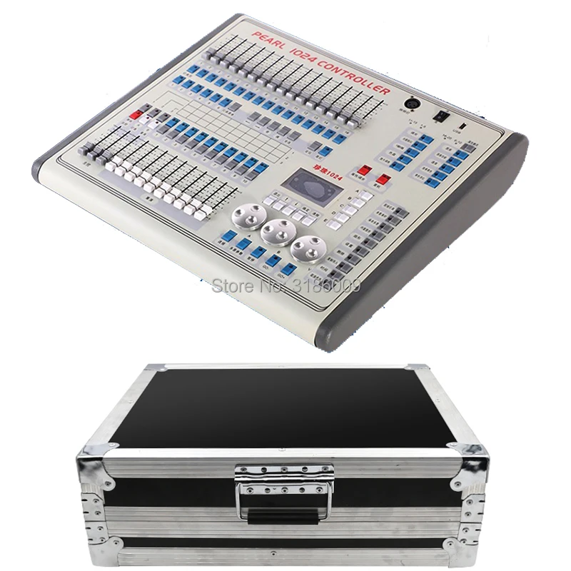 

New arrival Pearl 1024 Controller with flycase package Stage light DMX console for XLR-3 led par beam moving head DJ light