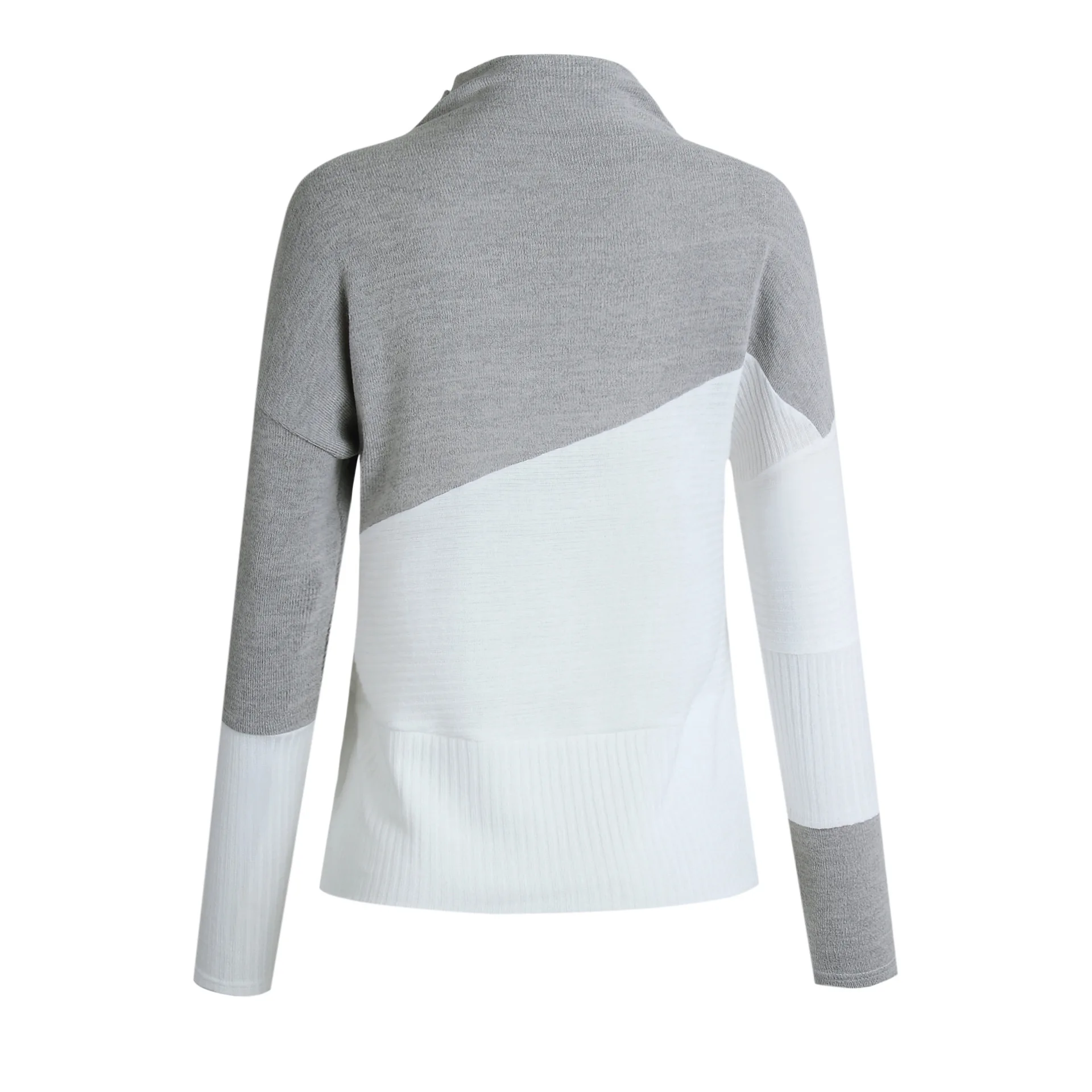 Fashion Sweaters for Women 2018 Autumn Winter Patchwork Sweater and Pullover Turtleneck Long Sleeve Ladies Tops | Женская одежда
