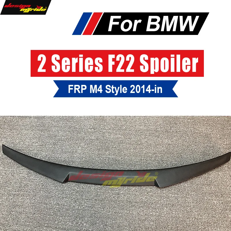 F22 спойлер заднего крыла для губ FRP праймер Черный M4 Стиль BMW 220i 228i 230i 235i M2 Coupe