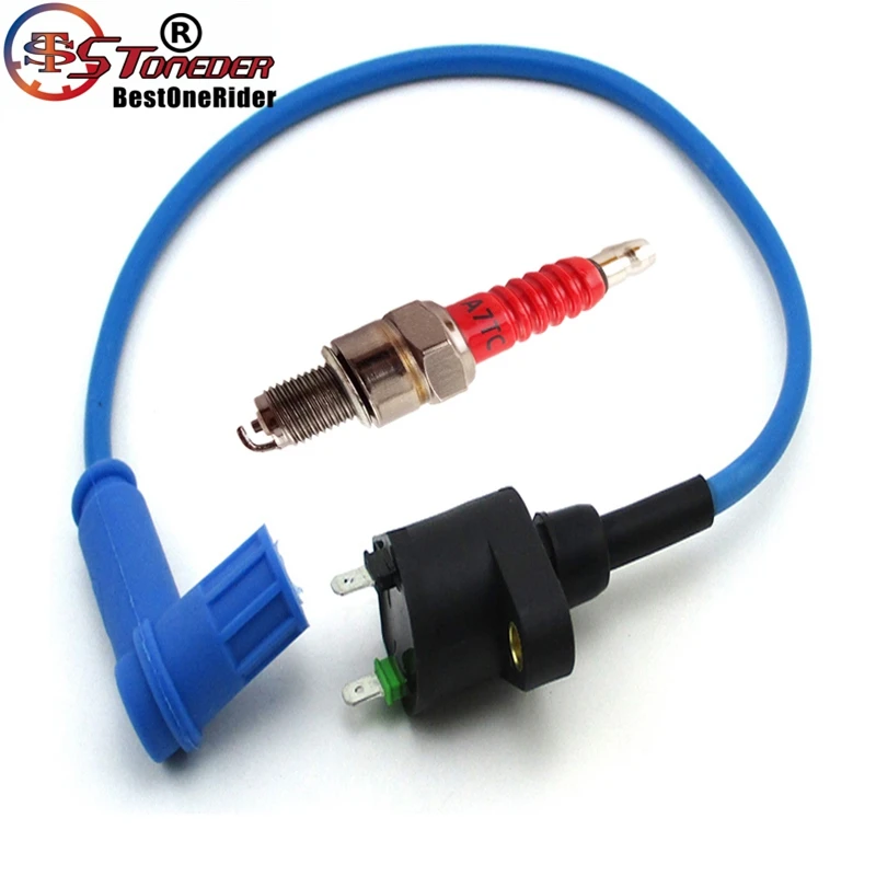 STONEDER синяя катушка зажигания A7TC Свеча для 50cc 70cc 90cc 110cc 125cc 140cc 150cc 160cc мотор грязи