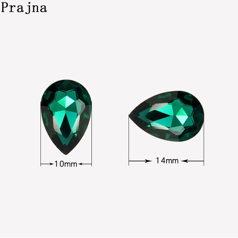 Стразы из стекла Prajna стразы на плоской подошве разноцветные для рукоделия