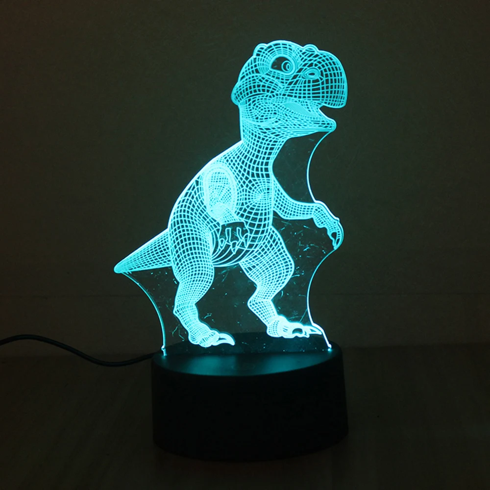

3D LED RGB Night Light with Remote Control Beside Lamp Sensitive Touch Sensor 16 Colors Changing Night Lamp Home Decoration