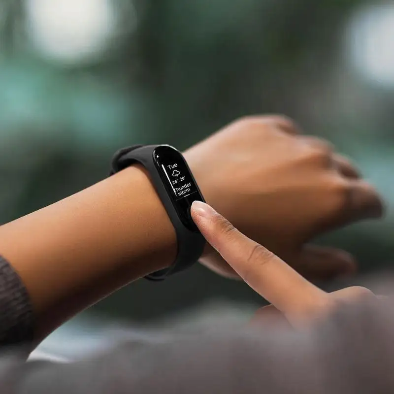 Mi Band 3 OLED экран 50 м водостойкий Смарт часы ремешок браслет|Смарт-браслеты| |
