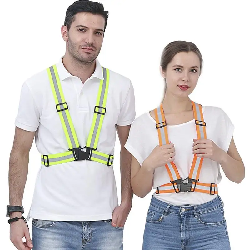 Регулируемая Защитная Эластичная лента для ночного бега светоотражающая одежда