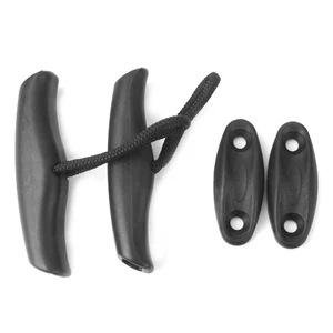 Уличная универсальная нейлоновая лодка MagiDeal с ручкой-переключателем и шнурком, 2 шт., аксессуары для водных видов спорта, каноэ, лодки, черный цвет