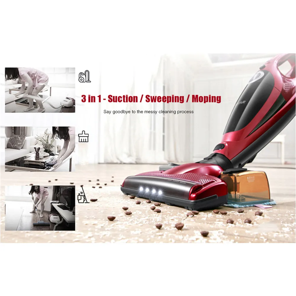 ITTAR 3 In 1 Handheld Wireless Vacuum Cleaner Suction / Sweeping Moping Powerful Strong Aspirator Dust Collector | Бытовая техника
