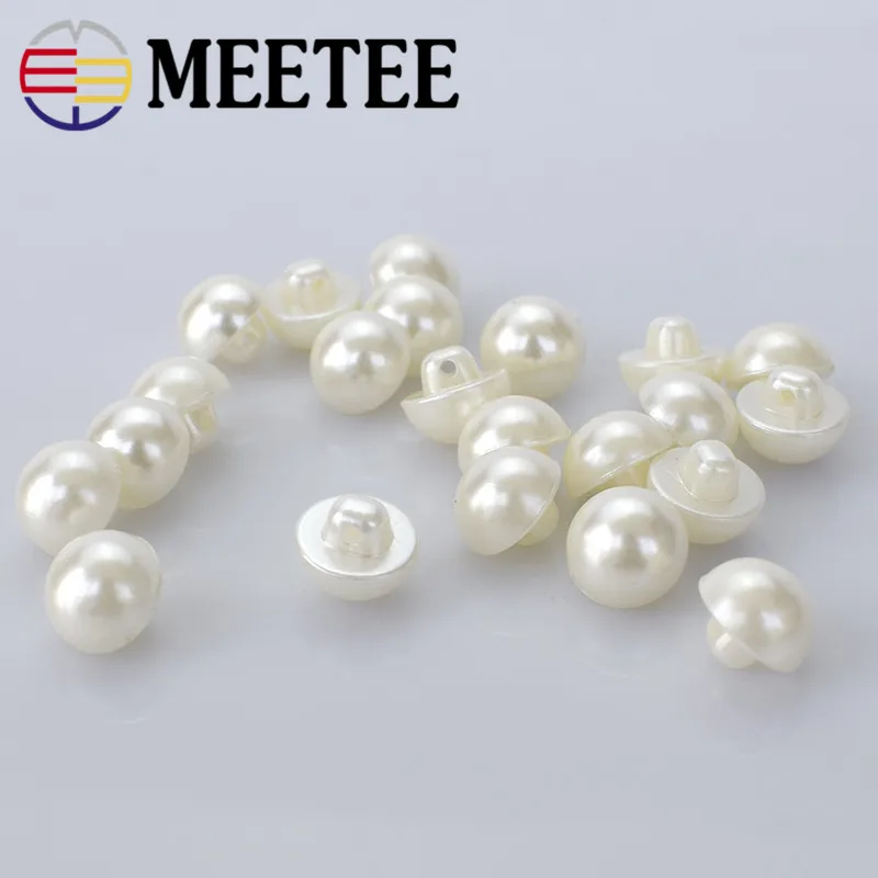 50pcs resin mushroom button shirt imitation pearls Fashion half cardigan 10mm 11.5mm 12.5mm B3-1 | Дом и сад