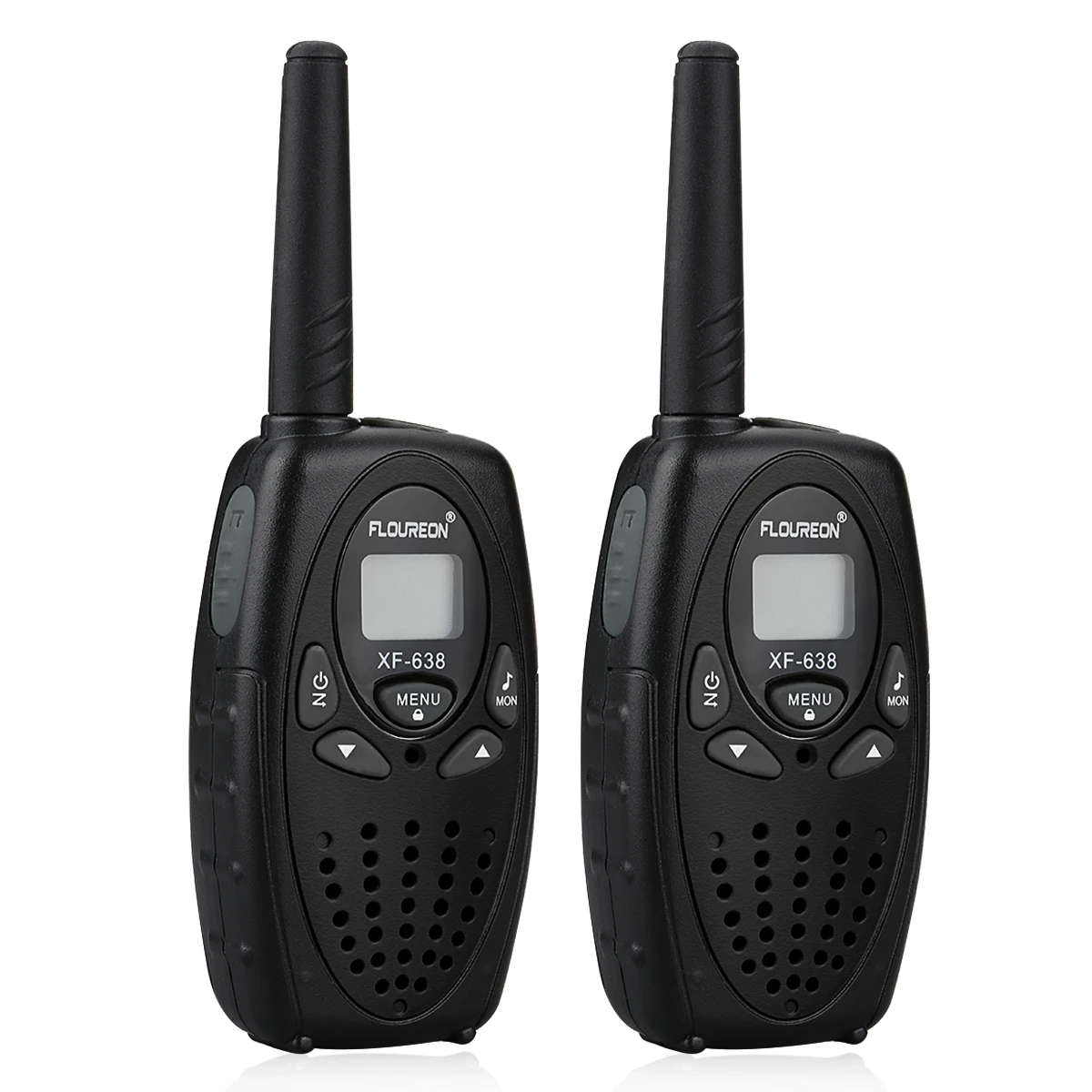 Floureon 8 канальный рации UHF400 470MHz двусторонней радиосвязи 3 КМ Домофон черный