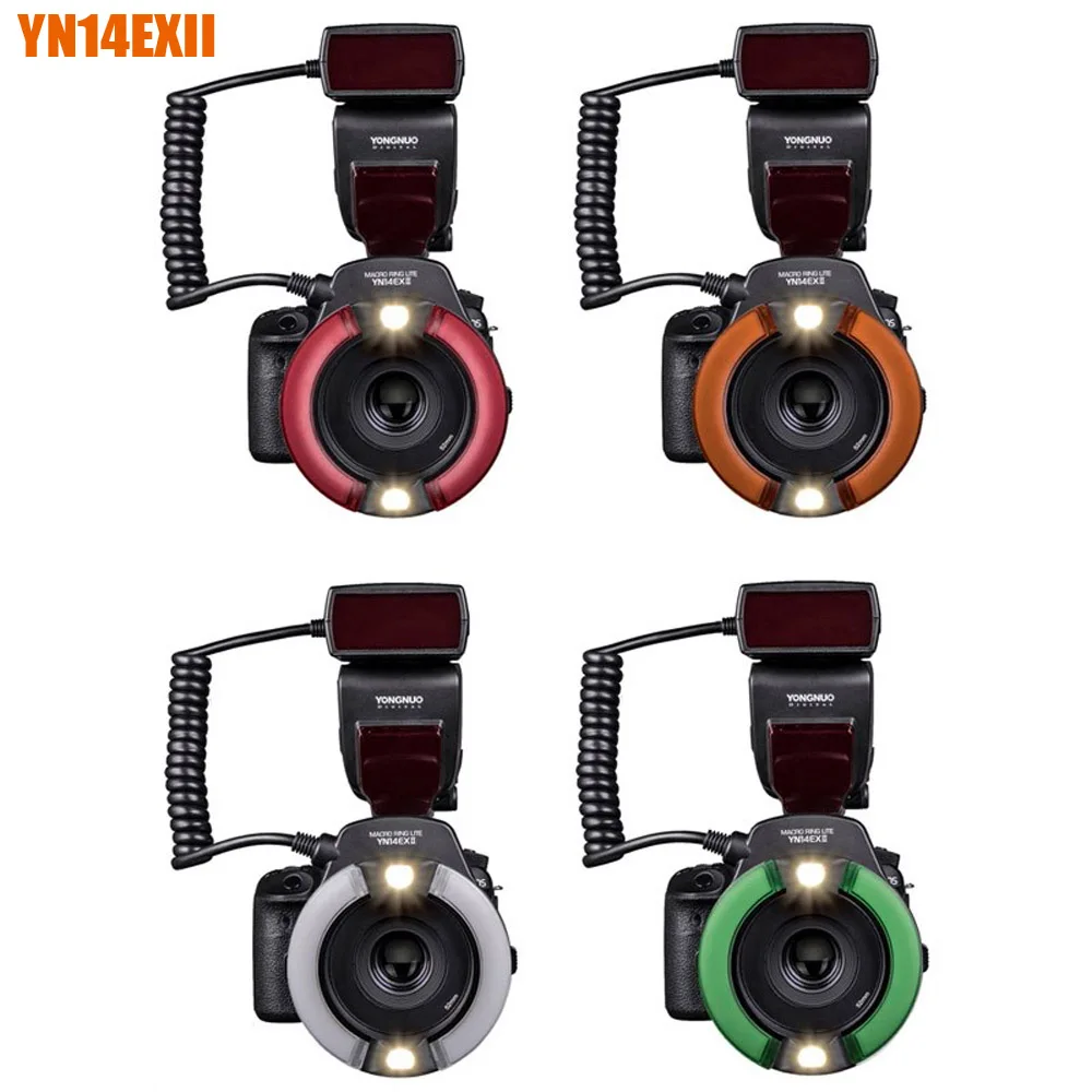 YongNuo YN 14EX II YN14EXII Макросъемка кольцо вспышка второе поколение TTL Горячий башмак