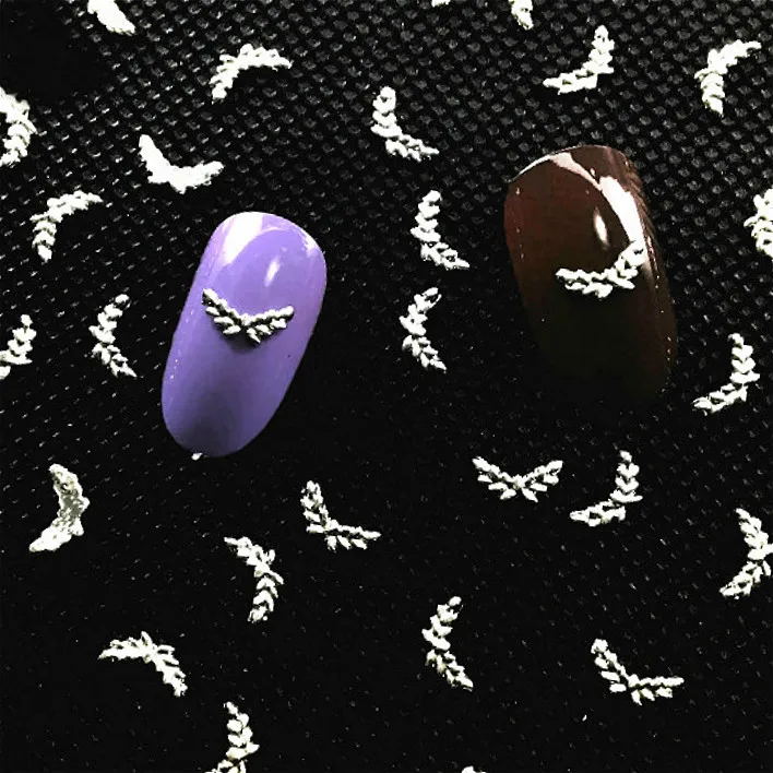 40 шт. серебряное крыло Ангела украшения для дизайна ногтей минимализм аксессуары