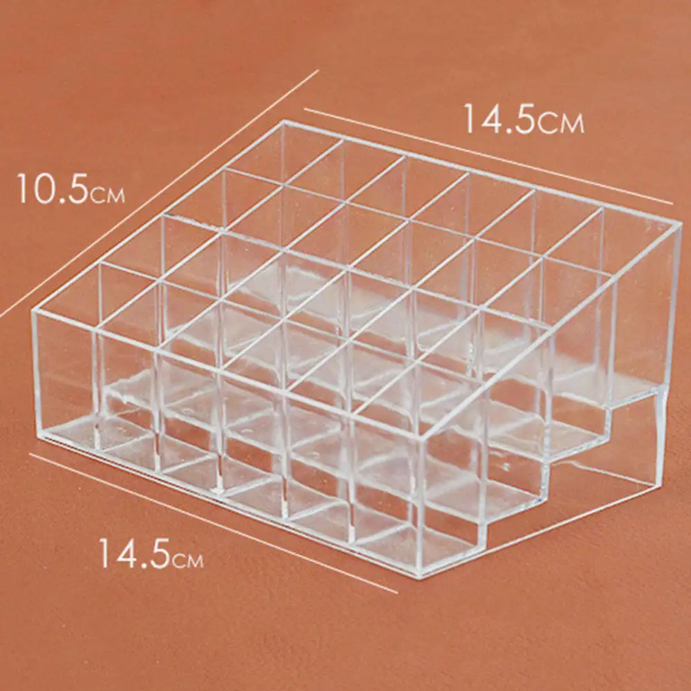 Acrylic Multifunctional Makeup Tool Kit Lipstick Nail Polish Cosmetics Box Jewelry Necklace Storage Case | Красота и здоровье