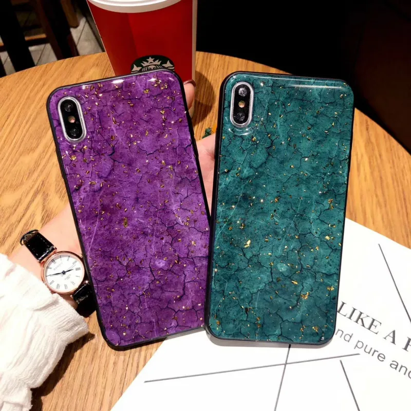 Fashion Concise Marble Stripe phone case for iphone6 6s 6plus 7 7plus 8 8plus anti knock matte plain iphoneX XS MAX XR cover |
