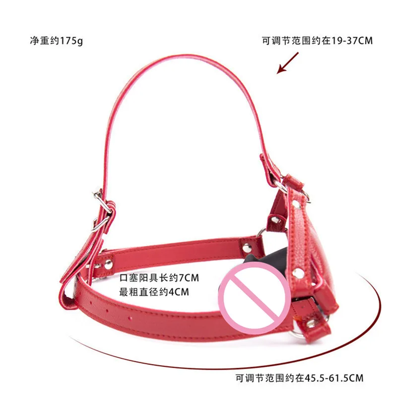 Adult Products Penis Insert Oral Sex Gag For Men Woman Erotic Game Open Mouth Toys Leather Bondage |