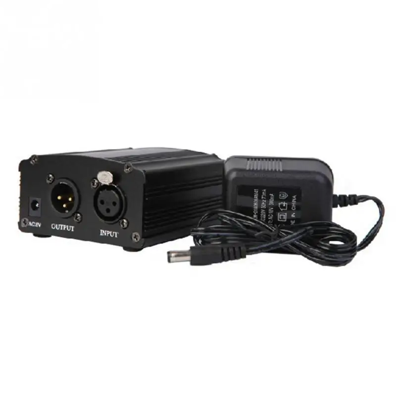 48В микрофон адаптер Phantom Power выделенный емкость Запись звуковая карта K песня