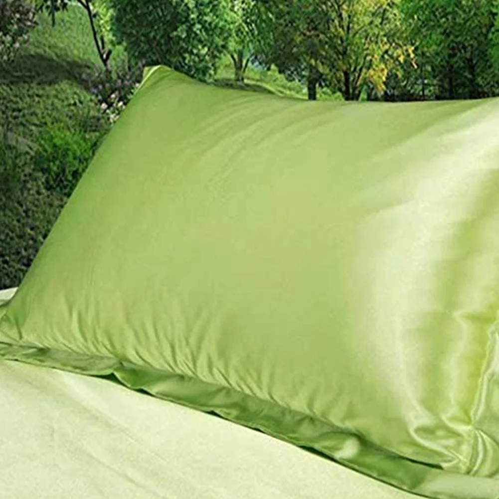 2 шт. современные наволочки для подушки шелковые прямоугольные декоративные со