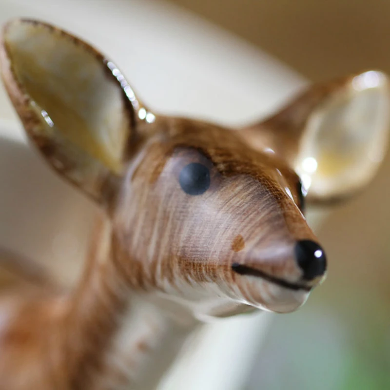 Кофейная чашка с изображением животного оленя 200 мл мультяшная керамическая