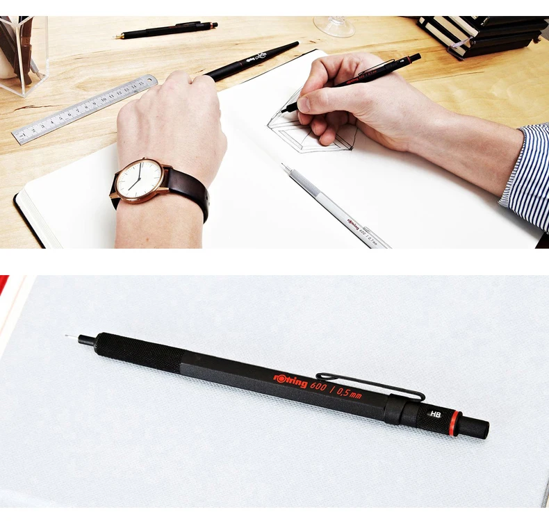 Топ Германия Rotring 600 механический карандаш 0 5 7 мм для рисования 1 шт.|Механические