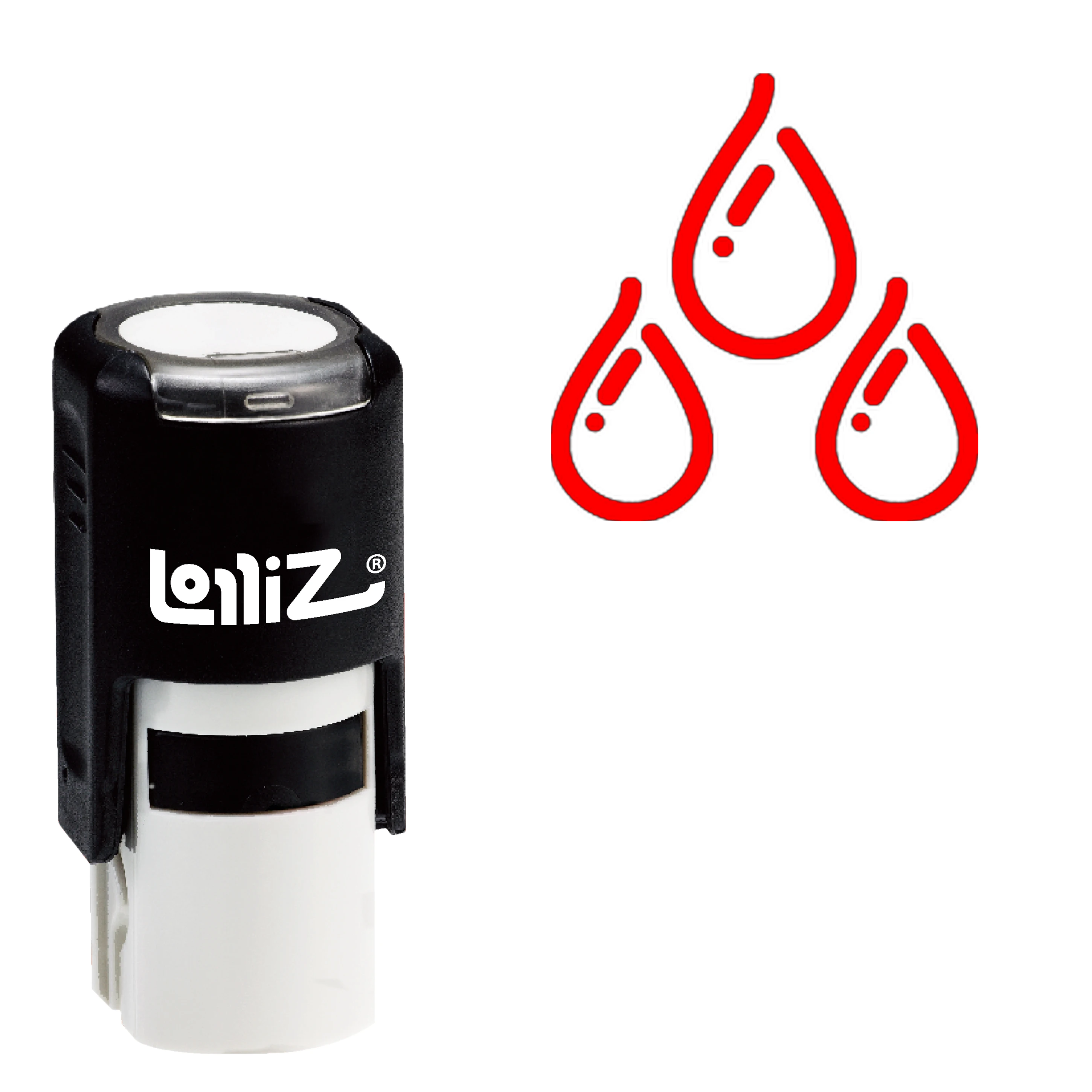 

LolliZ Drops Self-Inking Rubber Stamp - Modern Symbol Series