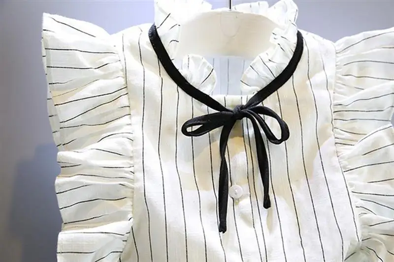 Детский комплект из 2 предметов летняя рубашка в полоску комплекты с