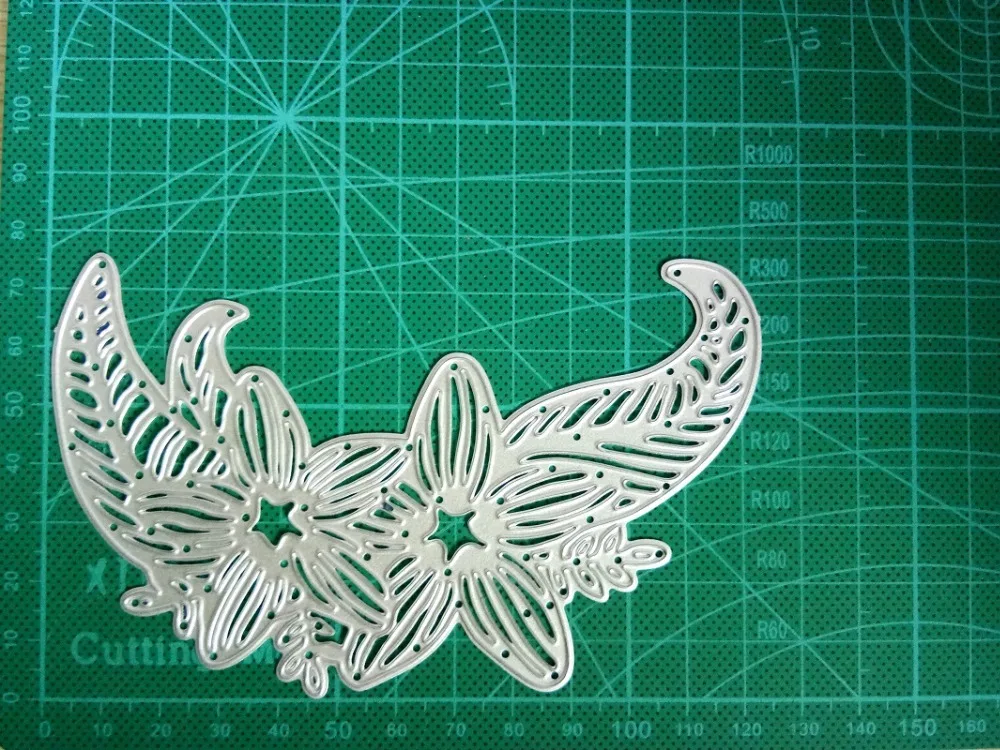 New Meniscus Flower leaf border Metel Steel Cutting Dies Stencil Craft For DIY Scrapbook Embossing Paper/photo Cards Knife mold | Дом и сад