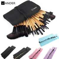 vander 32 piece set professional foundation eye shadows lipsticks powder make up brushes tools bag pincel maquiagem