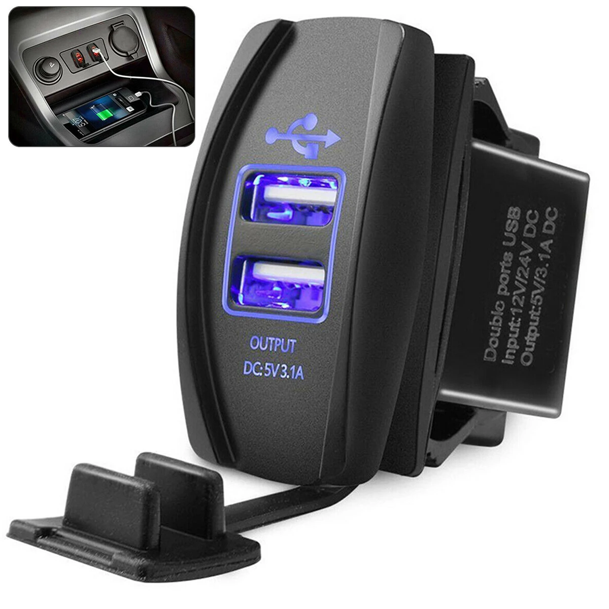 Универсальное автомобильное зарядное устройство SOONHUA 3 1 а с двумя USB