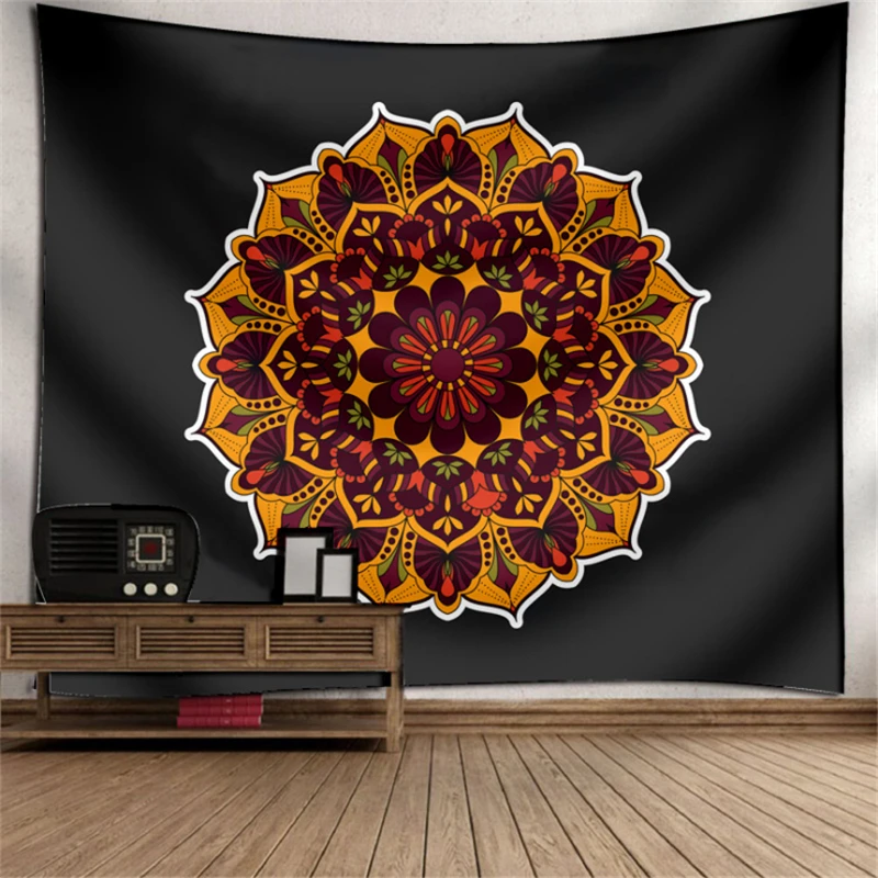 180X230CM МАНДАЛА ГОБЕЛЕН настенный индийский хиппи пледы гобелены декоративный