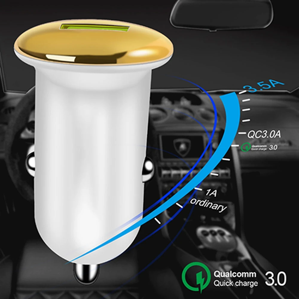 Автомобильное зарядное устройство с двумя USB-портами Quick Charge 3 0 | Мобильные