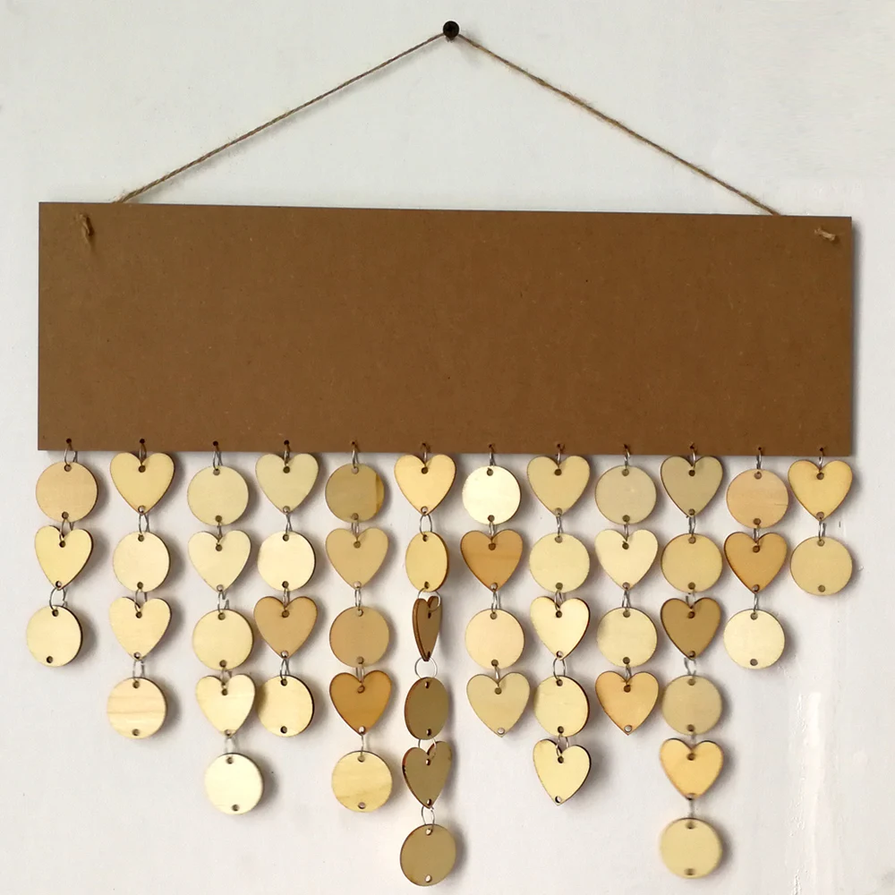 DIY деревянные ремесла для украшения дома деревянный календарь доска знак