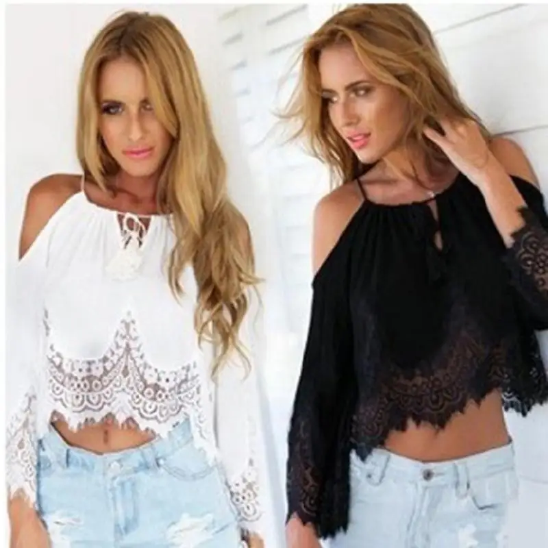 2019 новые женские топы Модные летние кружевные жилет Тэнк-Топ Повседневная Блузка