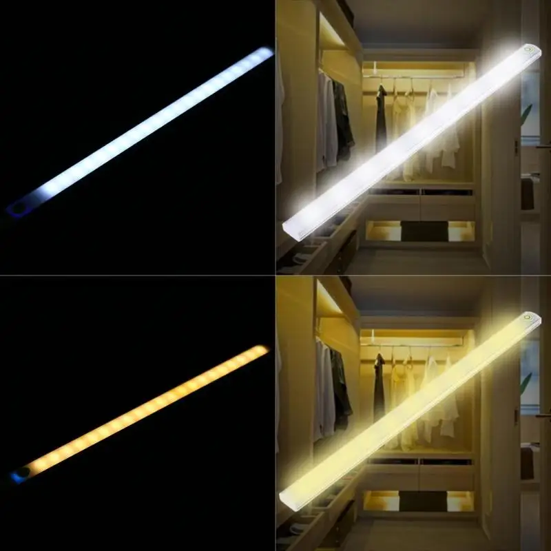 

30cm 6W 21LED USB Touch Sensor Strip Dimmable LED Bar Lamp Under Shelf Desk Light For Bedroom Bedside Closet Cabinet Bathroom