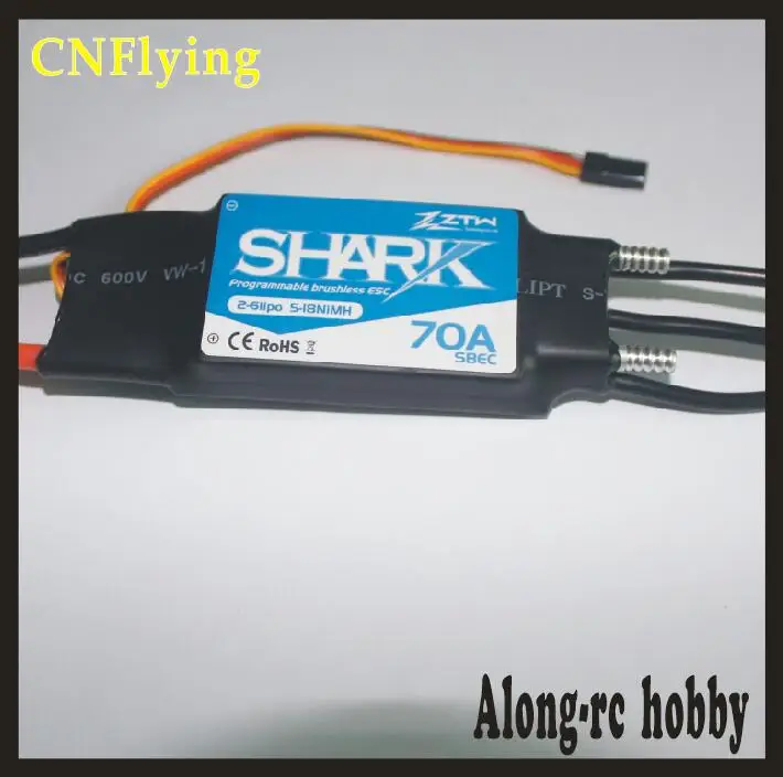 ZTW Shark 20A 40A 50A 60A 70A 80A водонепроницаемый бесщеточный CW/CCW ESC для лодок с системой